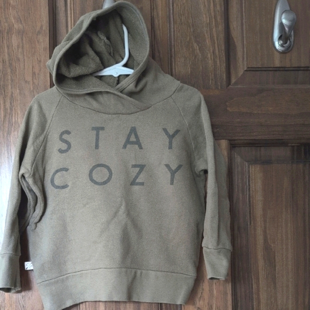 Stay Cozy Greige Childhoods Clothing Trademark Hoodie